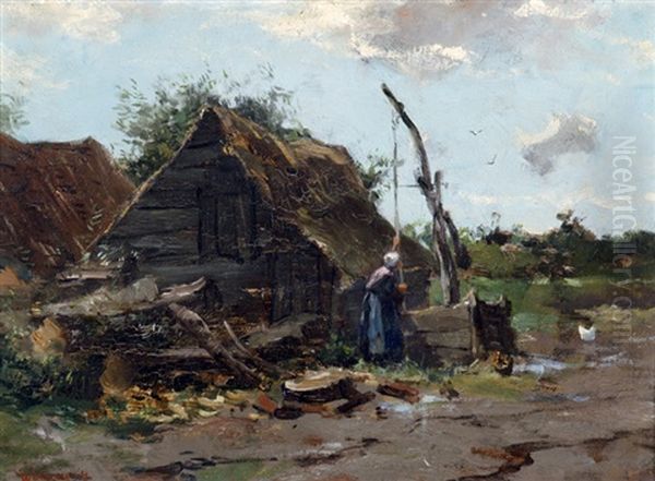 Drawing Water At A Polder Farm - view 1