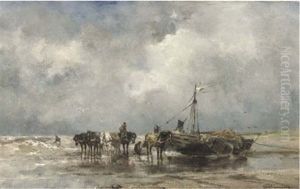 Preparing For Departure by Johan Frederik Cornelis Scherrewitz