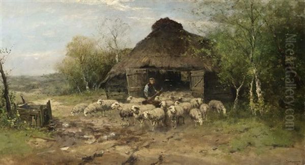 A Shepherd And His Flock - view 1