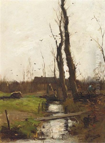 Gathering Wood In Autumn - view 1
