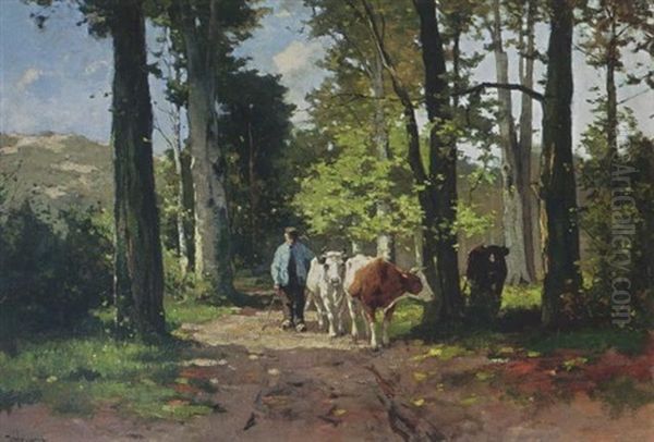 Cows Returning From Pasture - view 1