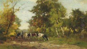 Going To Pasture by Johan Frederik Cornelis Scherrewitz