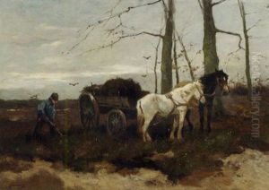 Working On The Heath by Johan Frederik Cornelis Scherrewitz