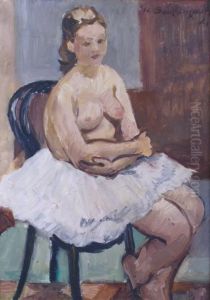 La Ballerine Assise by Jean-Louis Boussingault