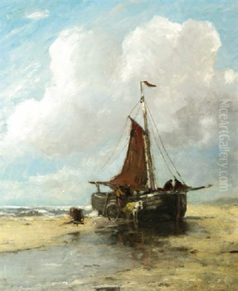 A Beached Bomschuit, Unloading - view 1