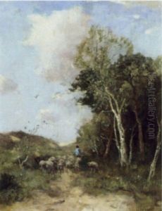 Tending The Flock by Johan Frederik Cornelis Scherrewitz