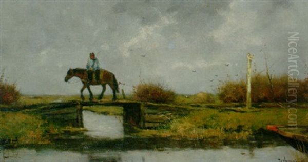 A Horse Pulling A Towboat - view 1