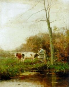The Pasture Gate by Johan Frederik Cornelis Scherrewitz