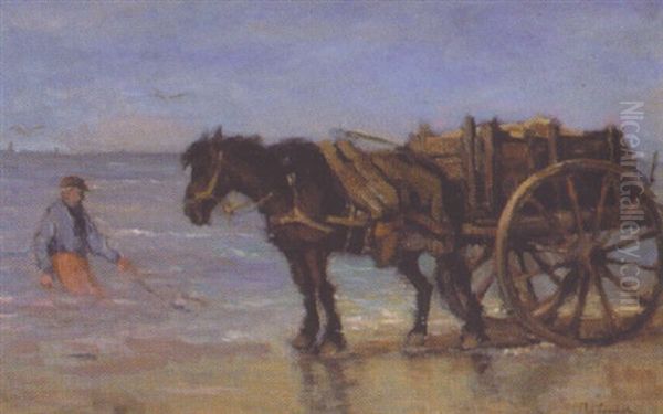 Horse And Cart And Shell Fisherman - view 1