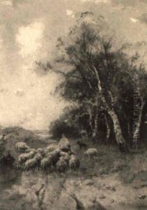 Going To Pasture by Johan Frederik Cornelis Scherrewitz
