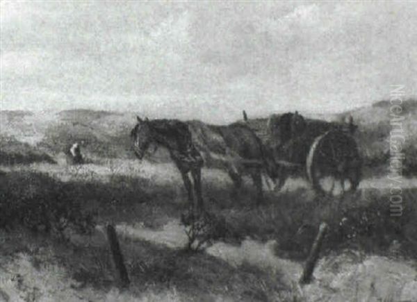 Horse And Cart In The Dunes - view 1