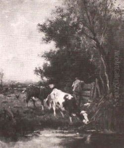 The Watering Hole by Johan Frederik Cornelis Scherrewitz
