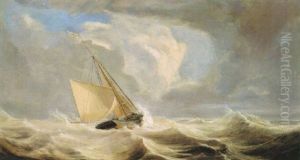 Shipping In Open Seas by John Christian Schetky