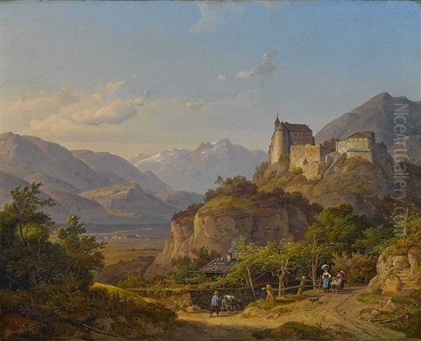 Blick Auf Schloss Tirol Bei Meran - view 1