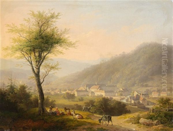 Rast Der Kleinen Hirten Vor Der Stadt - view 1