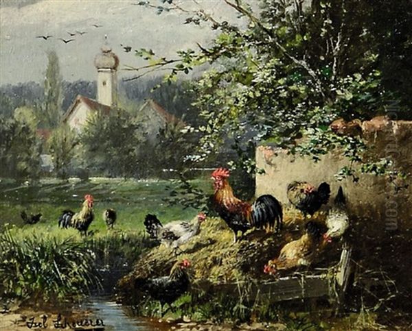 Huhner Am Bach - view 1