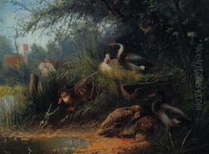 Am Ententeich by Otto Scheuerer