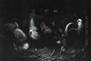 Toter Fuchs Im Huhnerhof by Otto Scheuerer