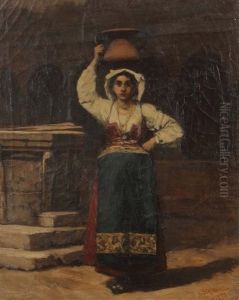 Italienerin by Joseph Scheurenberg