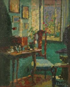 Interior Scene by Emmy Esther (Galka) Scheyer