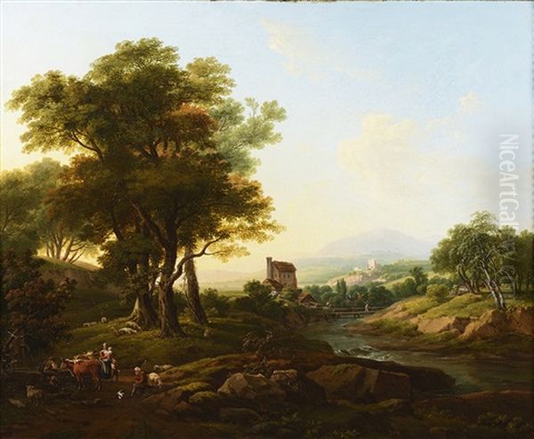 Landscape With Herdsmen - view 1