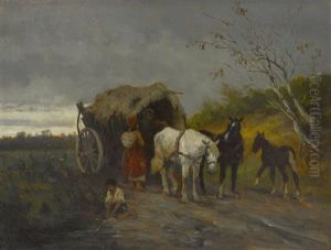 Rastende Landfahrer by Julius Schgoer
