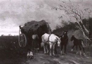 Rast Auf Der Landstrase by Julius Schgoer