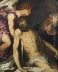 The Deposition by Andrea Schiavone