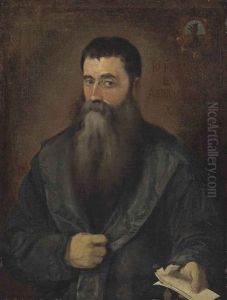 Portrait Of Francisco Lupini, Half-length, Holding Papers