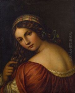 Junges Madchen Sich Die Haare Kammend