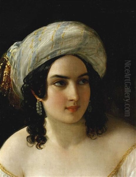 Junge Frau Mit Turban (odalisque) - view 1