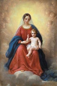 Madonna Mit Kind by Natale Schiavoni