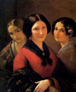 Ritratto Di Tre Fanciulle Ritratto Di Tre Fanciulle