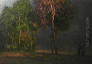 Sommerliches Seeufer by Karl Schickhardt