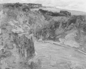 Blick Auf Das Lautertal Im Vorfruhling by Karl Schickhardt