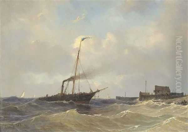 A Steamer Running Inshore Off The Low Countries - view 1