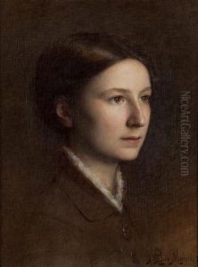 Portrait De Jeune Femme by Louis-Maurice Boutet de Monvel