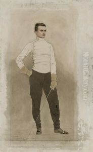 Portrait Du Maitre D'armes Kirchhoffer by Louis-Maurice Boutet de Monvel