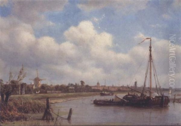 Barges Off The Coast - view 1