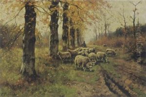 A Shepherd With His Flock