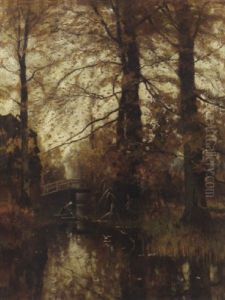 Washing By The River by Petrus Paulus Schiedges the Younger