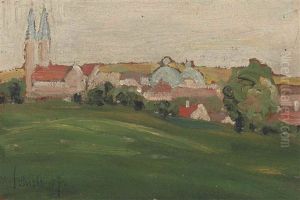 View Of Klosterneuburg by Egon Schiele