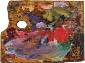 Letzte Malerpalette 1918 by Egon Schiele