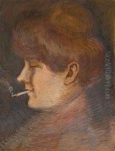 Bildnis Bertha Von Wiktorin (portrait Of Bertha Von Wiktorin) by Egon Schiele