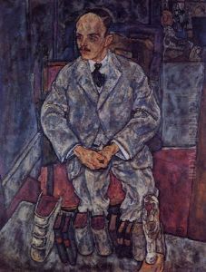 Portrait Of The Art Dealer Guido Arnot by Egon Schiele