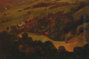 Landschaft Im Herbst by Egon Schiele