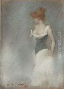 Jeune Femme Au Corset by Henri Boutet