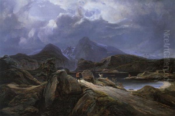 Norwegische Fjordlandschaft - view 1