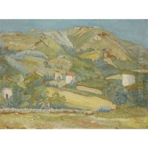 Corte, Korsika by Ernst Traugott Schiess