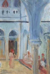 Orientalische Szene by Ernst Traugott Schiess